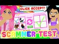 SCAMMER TEST *AWKWARD* I Tested Scammers to See if They Would Lie in Adopt Me! (Roblox)