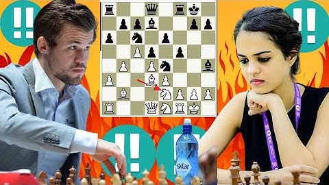 Magnus Carlsen vs Tania Sachdev Chess game 3