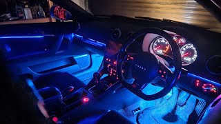 Audi A3 PreFacelift Fibre Optic Ambient Light Install | RGB LED Car Interior Lights by Mr GCC 4,982 views 5 months ago 10 minutes, 22 seconds