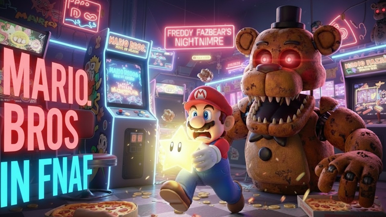 МАРИО В ФНАФ! 😱 Сможет ли он выжить 5 ночей с Фредди?