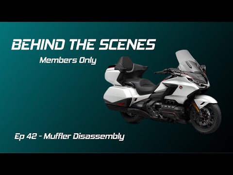 Disassemble The Honda Goldwing Muffler | MEMBERS ONLY
