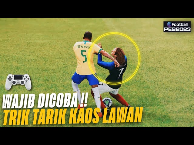 TRIK MENARIK KAOS LAWAN BERUJUNG FOUL !! FOKUS MEN-DELAY TEMPO PERMAINAN 😱 | PES EFOOTBALL 2022 2023 class=