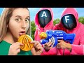 Squid Game in Real Life! 5 DIY Squid Game College Supplies
