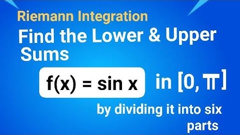 Riemann Integral Important Questions | Higher Engineering Mathematics | Riemann Integration|