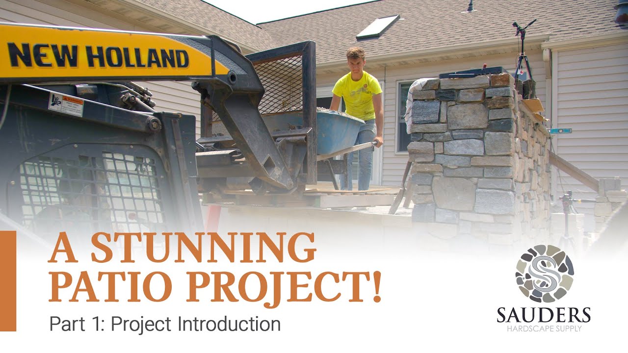 New Patio Project Sauders Hardscape Supply (Part 1) YouTube