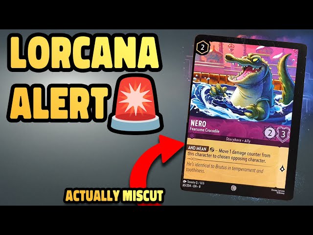 LORCANA ALERT  THIS NERO IS MISCUT! and other news from the Disney  Lorcana Community