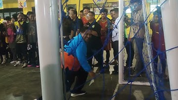 Tendangan Pertama Peresmian Turnament Futsal Madrasah Aliyah Se Kab. Langkat Oleh Para Pejabat