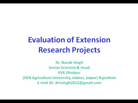 science extension research report