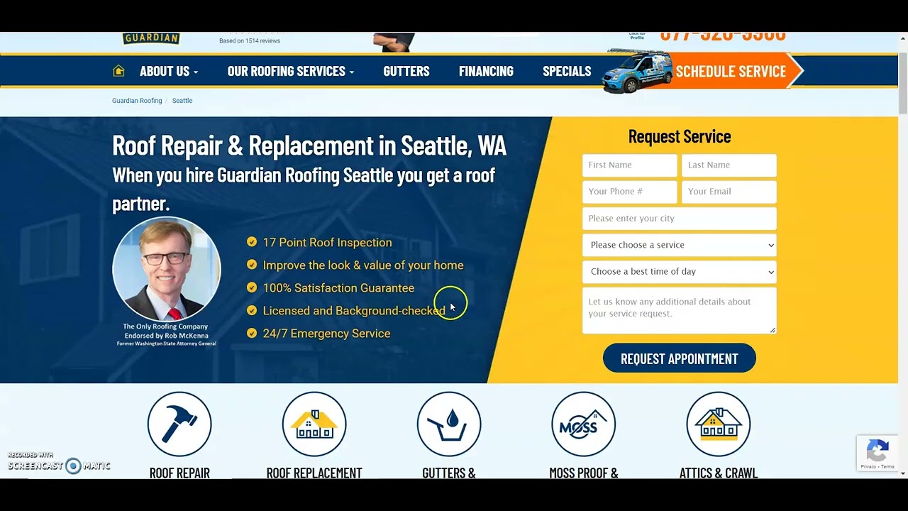 SEO and GMB Screencast for Gutter & Roof Solutions NW YouTube