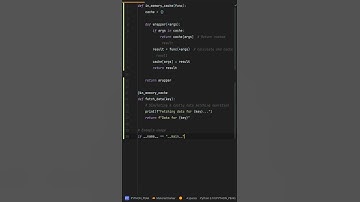 How to create a simple in-memory #cache in Python? Unlock #speed with a Simple In-Memory #cache in