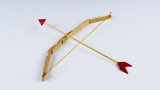 Como hacer arco y flecha con pinza de ropa