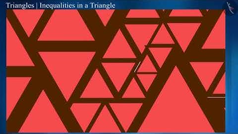 Inequalities in a triangle | Part 3/3 | English | Class 9