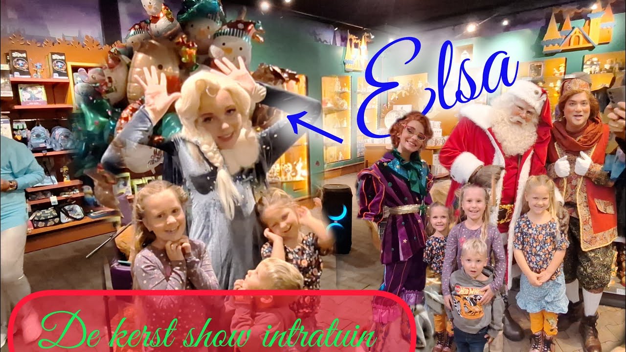 Kerst show intratuin halsteren 2024 de meiden ontmoeten Elsa van frozen