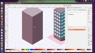 Inkscape Isometric office building tutorial