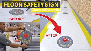 How to Make Safety Signs on Acrylic | Backside Vinyl & Floor Installation