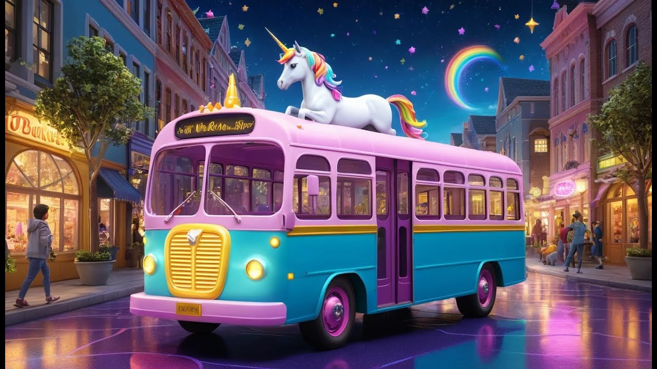 The Unicorns on the Bus | Magical Kids Song | Fantasy Adventure Rhyme for Toddlers