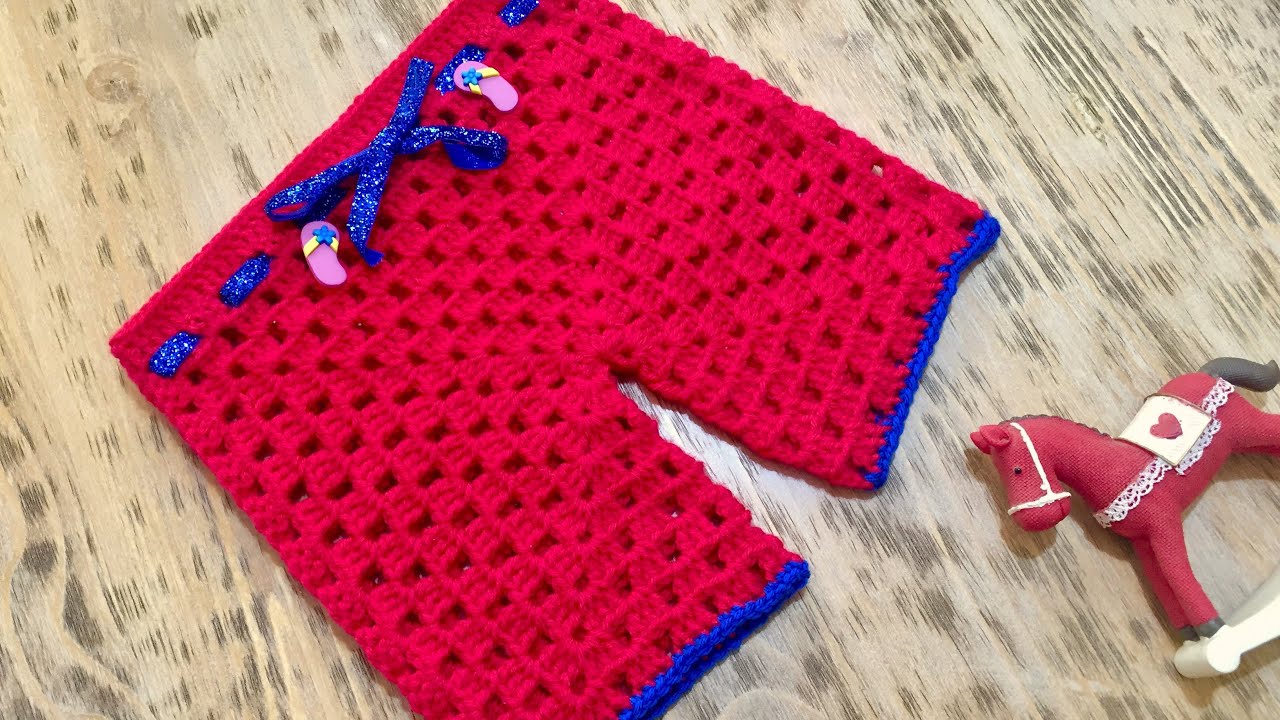 Sekizgen Bir Tane Motifle Örgü Şort (Pantolon) Yapımı