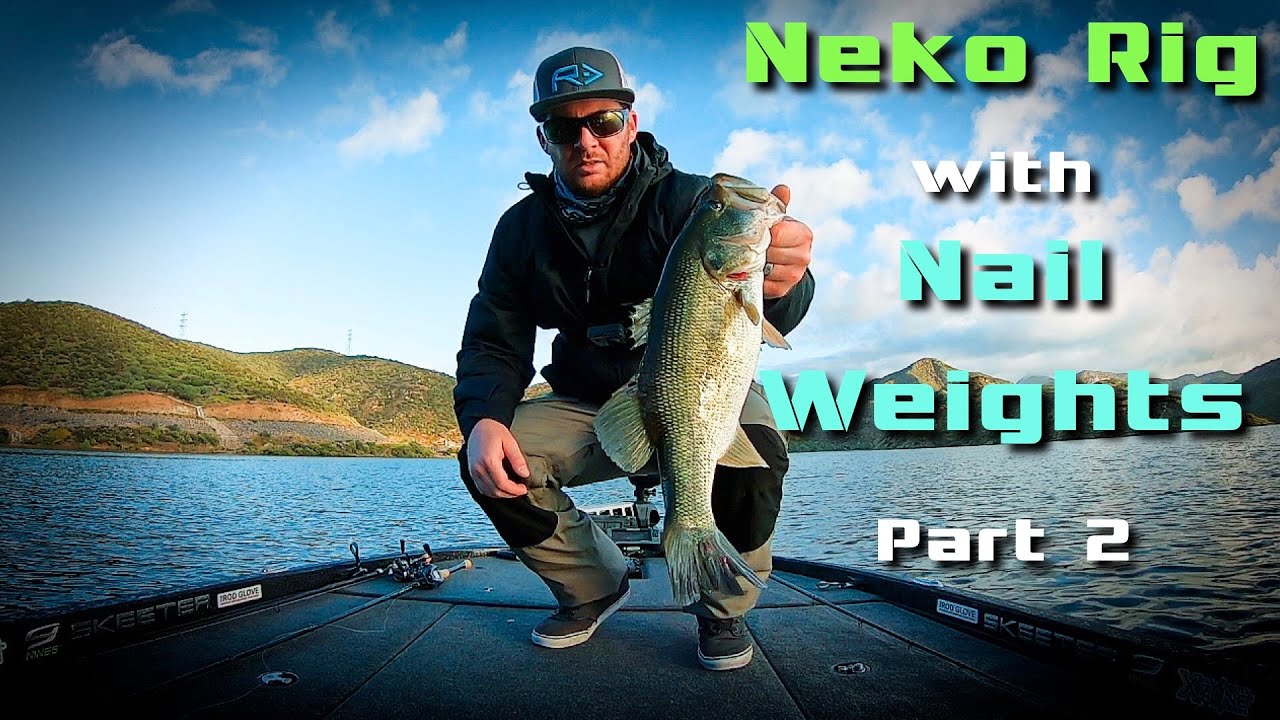 USING NAIL WEIGHTS - How To RIG THE NEKO RIG - Catching bass after a cold  front 