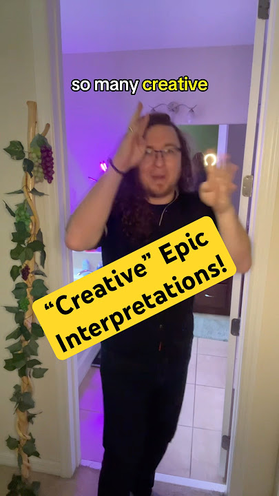 “Creative” #epicthemusical #signlanguage interpretations ! #asl #fyp #foryou #funny