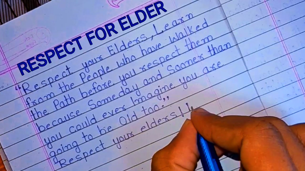 respecting elders essay for class 5