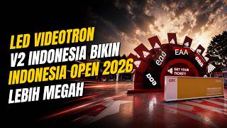 LED Videotron V2 Indonesia Bikin Indonesia Open 2026 Lebih Megah