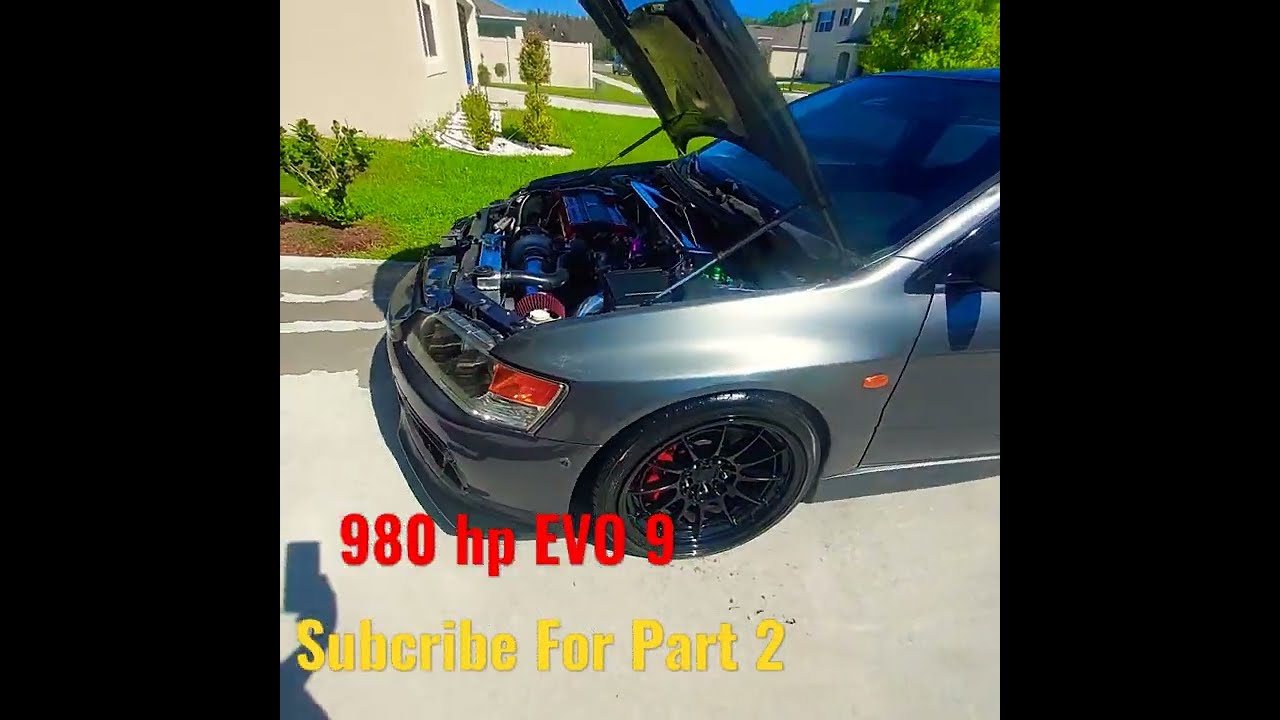 980 hp Mitsubishi Lancer Evolution 9 in the thrilling streets of Florida !!! 😱🤯