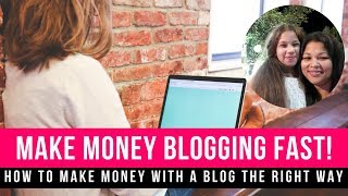 Make money blogging|how to with a blog