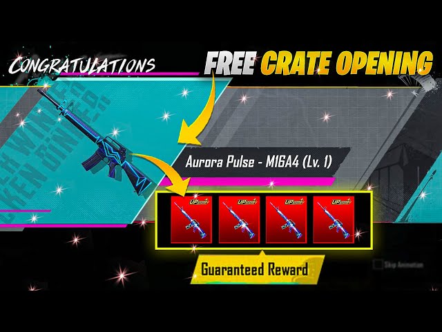Free 120 Premium Crate Opening | Free Upgradable Skin | M16A4 Skin