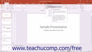 PowerPoint 2016 Tutorial The Tell Me Bar- 2016 Only Microsoft Training