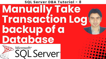 How to Manually Take Transaction Log backup of a database in SQL Server #sqlserver #transaction #sql