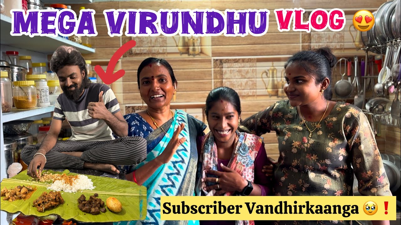 Jai Ku Mega Virundhu Veikalaamaa ❗️🔥 | Cooking Vlog with Mummy ✨ #poojaskitchen #vlog g