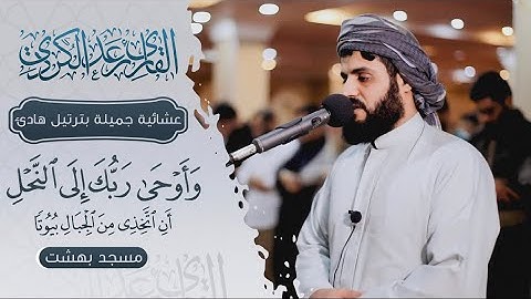(وَأَوْحَى رَبُّكَ إلَى النَّحْلِ.. ) عشائية جميلة بترتيل هادئ للقارئ رعد الكردي