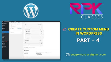 Create Custom Menu in WordPress | Create Header Menu in WordPress | Learn WordPress Free |  Part-4