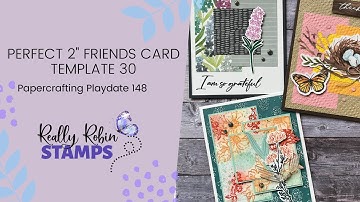Perfect 2" Friends Card Template #30 | Papercrafting Playdate 148