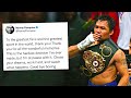 WORLD REACTS TO MANNY PACQUIAO RETIRING FROM BOXING