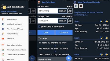 Birthday Reminder | Age Calculator | Days Calculation | Leap Year