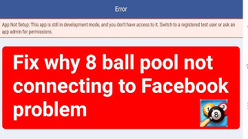 Fix 8 ball pool not connecting to Facebook why?8 ball pool not login or connecting to Facebook bug