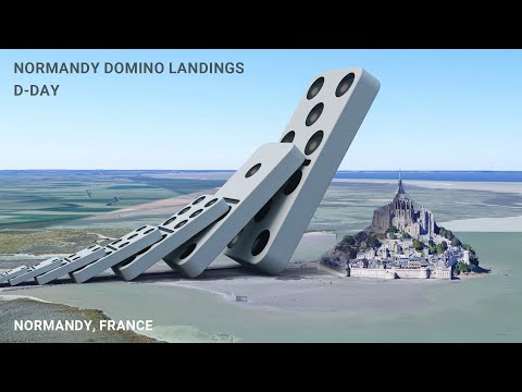 Domino Effect - The largest domino simulation on Real Footage V6