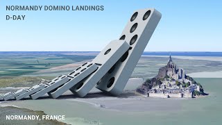 Domino Effect - The largest domino simulation on Real Footage V6