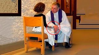 Fillette se confesse au PRÊTRE en SECRET, mais il abandonne la soutane et court au COMMISSARIAT!