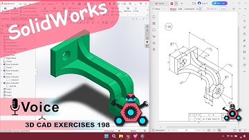 SolidWorks | 3D CAD EXERCISES 198 | StudyCadCam | Solution Tutorial |