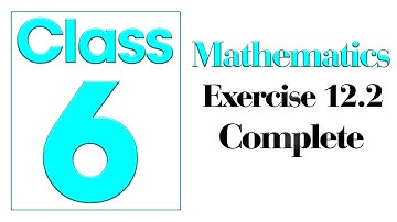 Exercise 12.2 Class 6@educationuptoclass12