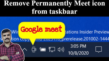 how to remove meet now icon from taskbar in windows 10