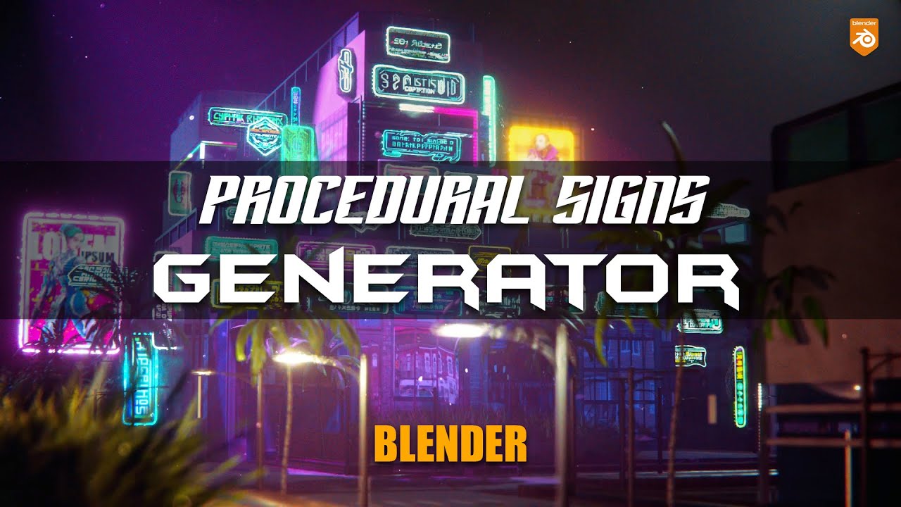 Neon Text Generator (Geometry Nodes) - Blender Market