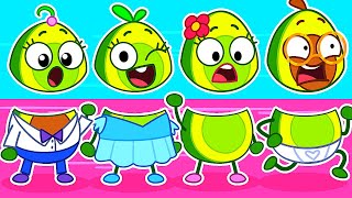 🔄Body Switch Up😄Face Puzzle! Nursery Rhymes and Kids Stories by Pit & Penny Family🥑