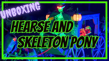 Unboxing the Hearse and Skeleton Pony from Home Depot