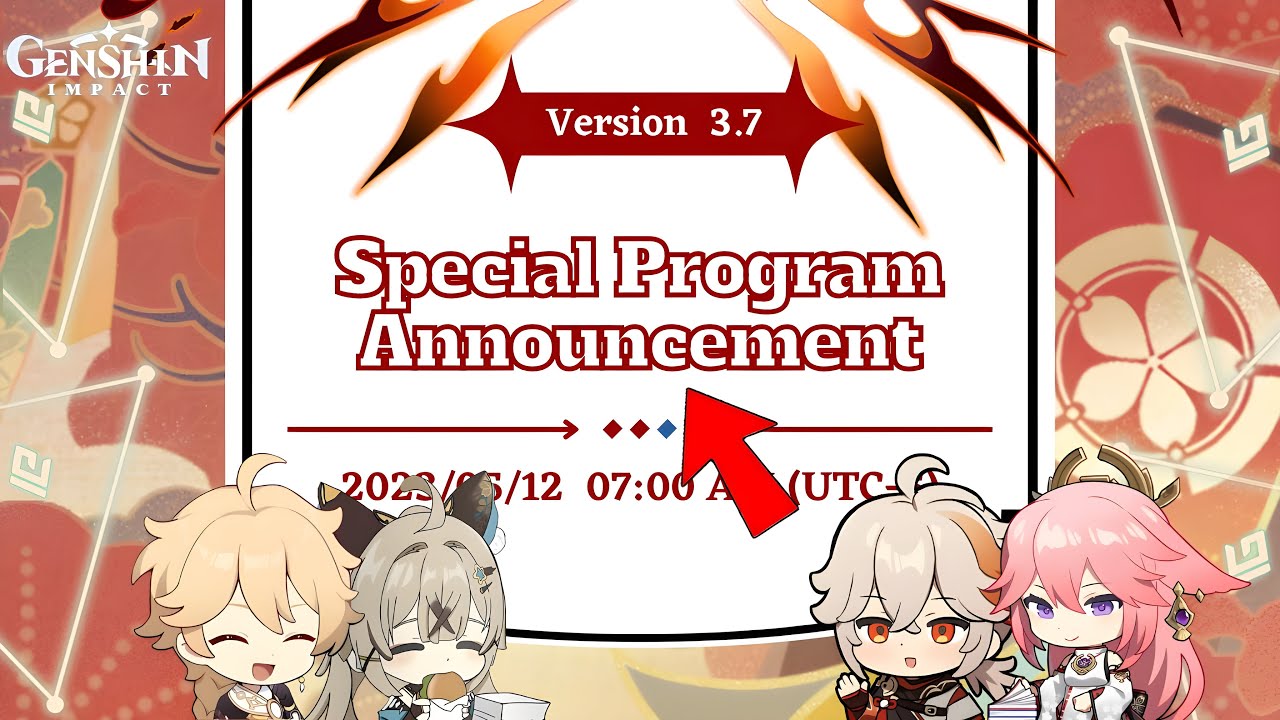 3.7 Special Program Livestream Summary & Primogems Code