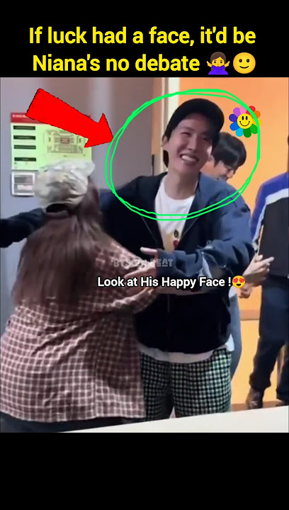 That Hobi's Welcome Hug With Biggest Smile for niana guerrero 🤯😳 #jhope #fypviralシ #bts