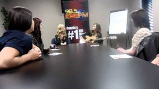 Megan and Liz singing "Princess Charming" acoustic live at 98.5 Kiss FM Peoria! 2/29/12