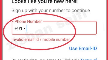 Flipkart Fix Invalid email id / mobile number problem solve